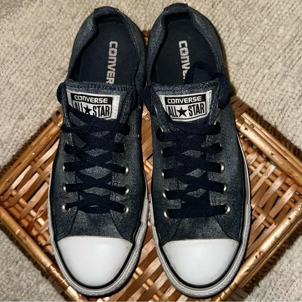 UEC Converse Big Kid All Star CT OX 545029F Washed Denim Sneaker Sz Y/5.5=W/7.5